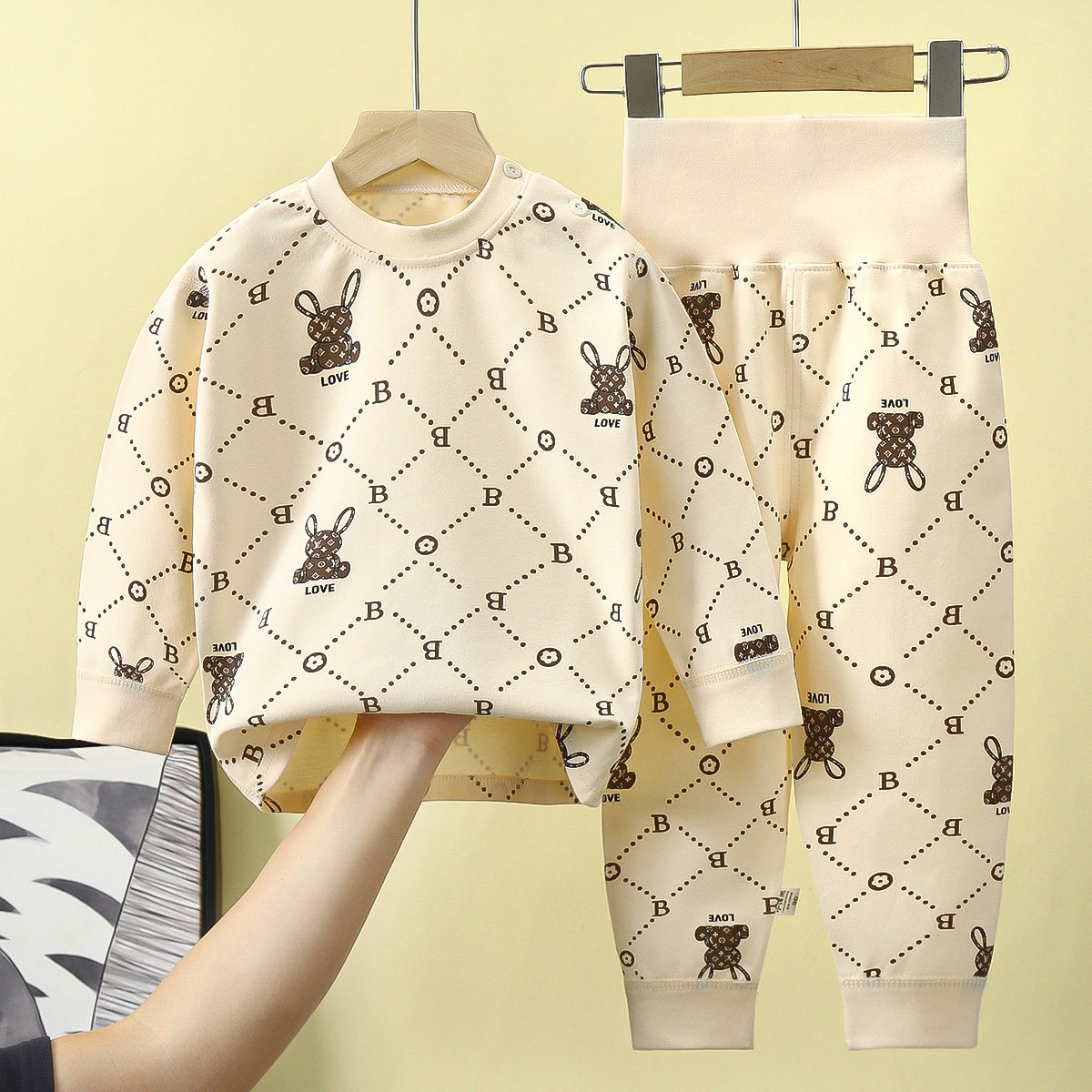 儿童秋衣套装男宝秋裤高腰护肚婴儿纯棉内衣宝宝睡衣保暖衣服春秋,童装/婴儿装/亲子装,内衣套装,淘宝优惠券,粉丝福利购,淘宝优惠卷