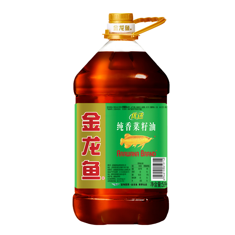 金龙鱼纯香菜籽油 金龙鱼菜籽油 优选纯香菜籽油