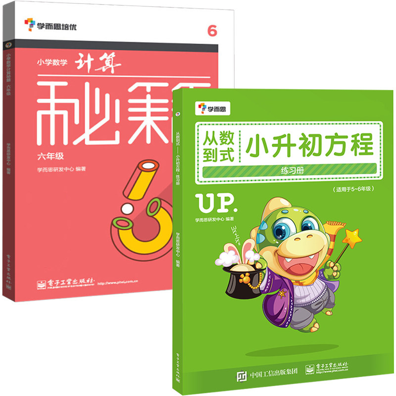 从数到式 小升初方程练习册+学而思秘籍小学数学计算秘籍 全2册 小学5-6五六年级数学思维专项训练基础练习题*刷题奥数方程知识计使用感如何?