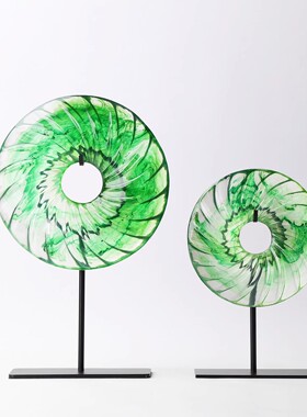 新中国风安全扣大理石装饰品样板房房子酒店入口大厅乔迁现代禅宗