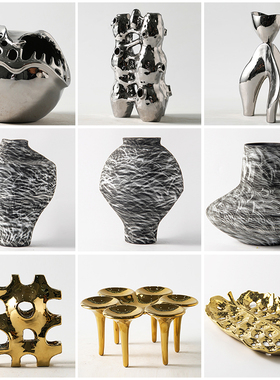 摆件样板间创意陶瓷简约现代