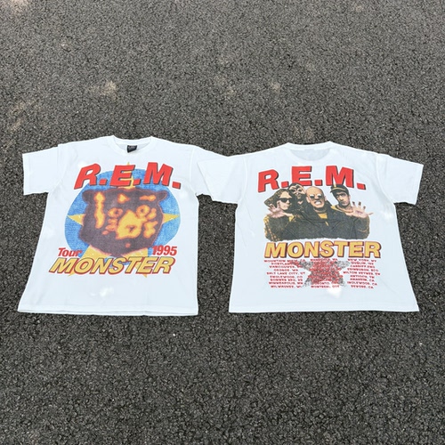 瘦子自主 R.E.M Vintage tee 眼球快转 乐队tee