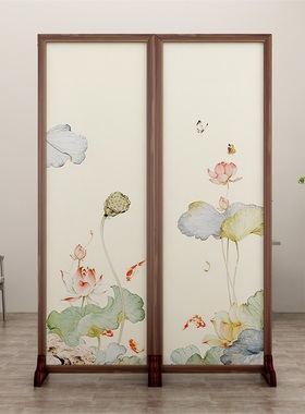 屏风隔断玄关简约现代入户进门客厅屏风新中式正对门玄关轻奢折屏