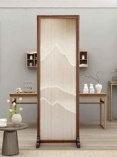 屏风隔断客厅2025新款入户正对门办公室可折叠移动新中式玄关屏风