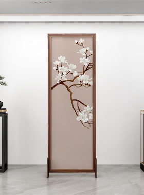 中式正对入户门屏风隔断客厅2023年新款遮挡床边折叠移动现代简约