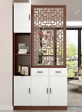 玄关柜客厅隔断2024年新款正对入户门屏风柜现代轻奢高档沙发隔断