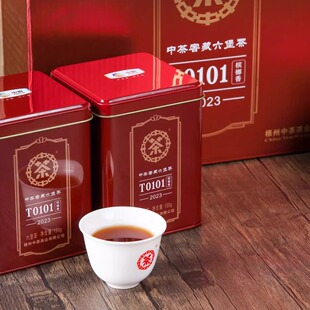 2023款 中茶 T0101槟榔香六堡茶 梧州中茶一级150克黑茶窖藏