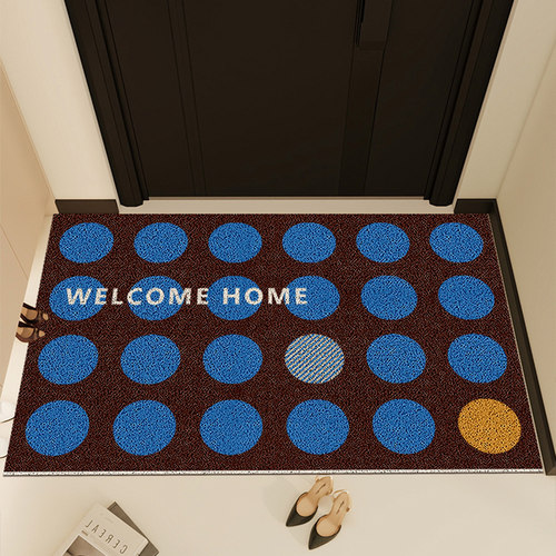 入户地垫门口换鞋垫子进门丝圈脚垫防滑耐磨PVC门垫玄关地毯家用