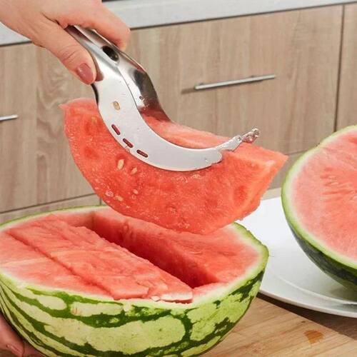 Kitchen Stainless Steel Windmill Watermelon Cutter Artifact