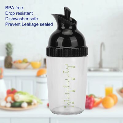 200ml Salad Dressing Shaker BPA  Prevent Leakage Salad Dress