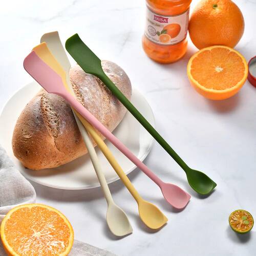 Silicone Double Headed Jam Scraper, Kitchen Silicone Scraper
