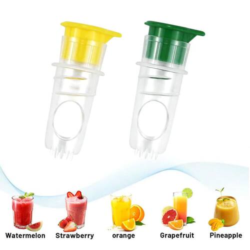 2PCS Manual Lemon Juicer Portable Mini Lemon Squeezer Citrus