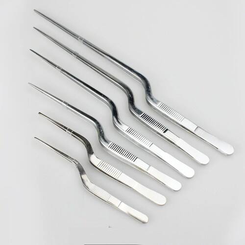 Kitchen Tongs Kitchen Utensils BBQ Tweezer Food Clip  Stainl