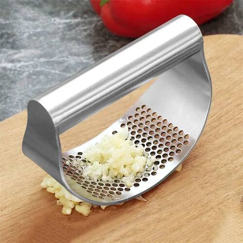 Upgraded Stainless Steel Garlic Press Squeezer Manual Garlic