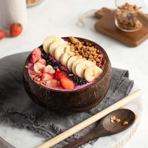 3 Sizes Natural Coconut Shell Bowl Coconut Bowl Wooden Bowls