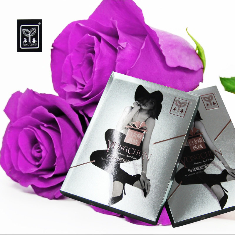 永春打底袜时尚女士白金碳抓绒保暖踩脚裤秋季纯色加厚连裤袜黑色