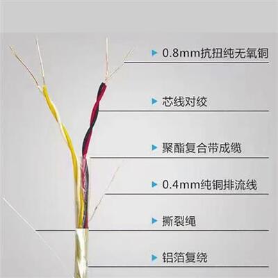 国标 KNX总线 EIB总线电缆 BUS-EIB2*2*0.8家居智能控制信号电线