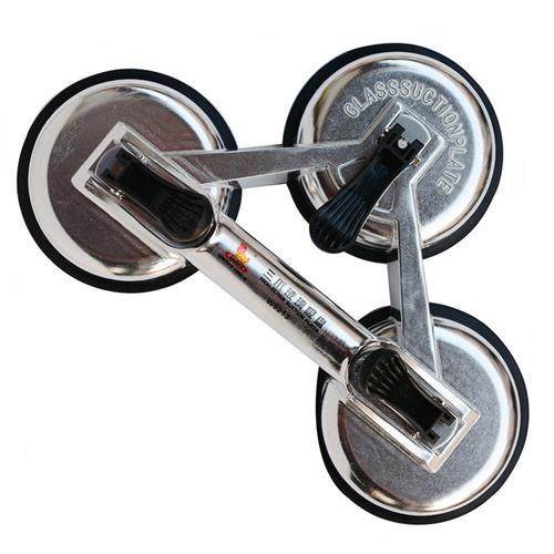 s 铝合金二三爪玻璃吸盘 两爪地板吸盘 玻璃吸提器