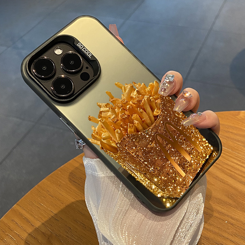 适用苹果手机壳黄金万两