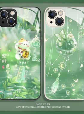 薄荷曼波适用华为mate60pro手机壳p60招财进宝80/50招财猫40绿色30/nova14/13/11/10/9/12/8/7套pura70ultra