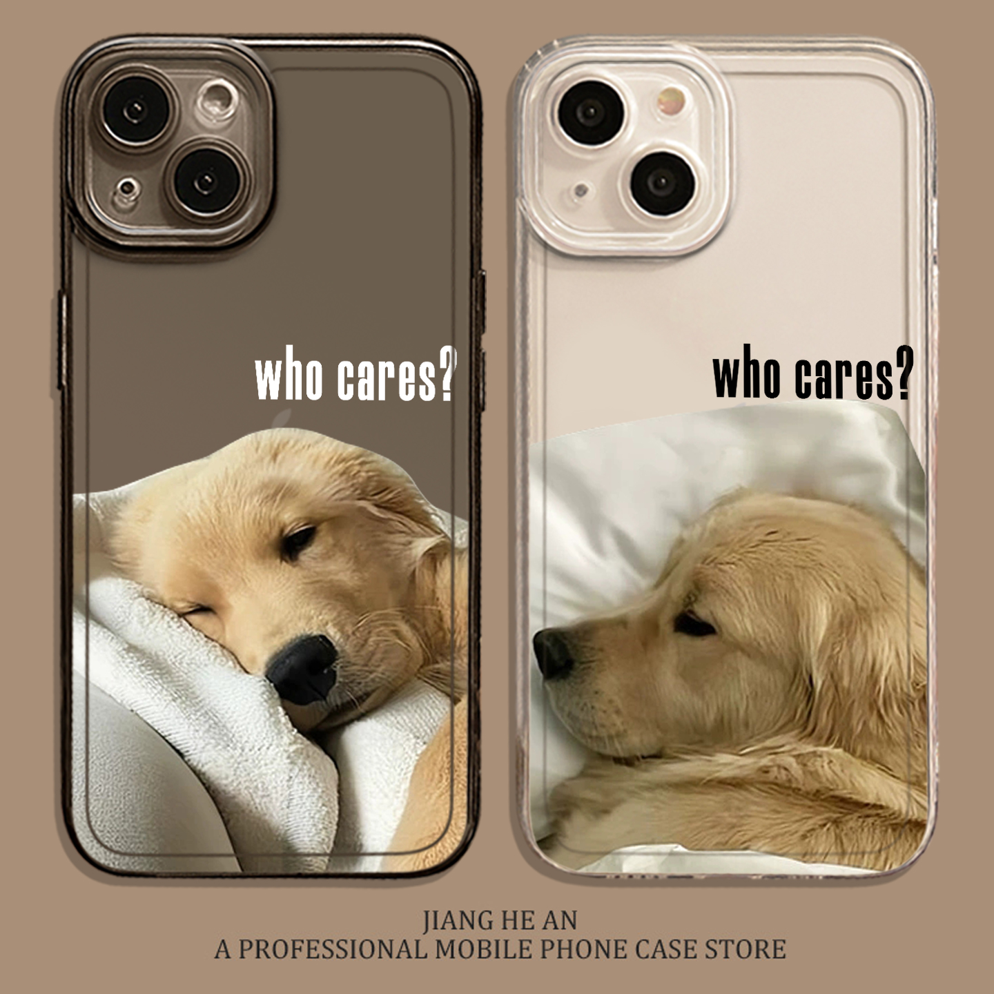 适用小米手机壳睡觉金毛