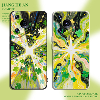 适用华为手机壳幸运四叶草