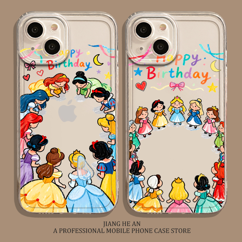 适用苹果手机壳放小卡公主