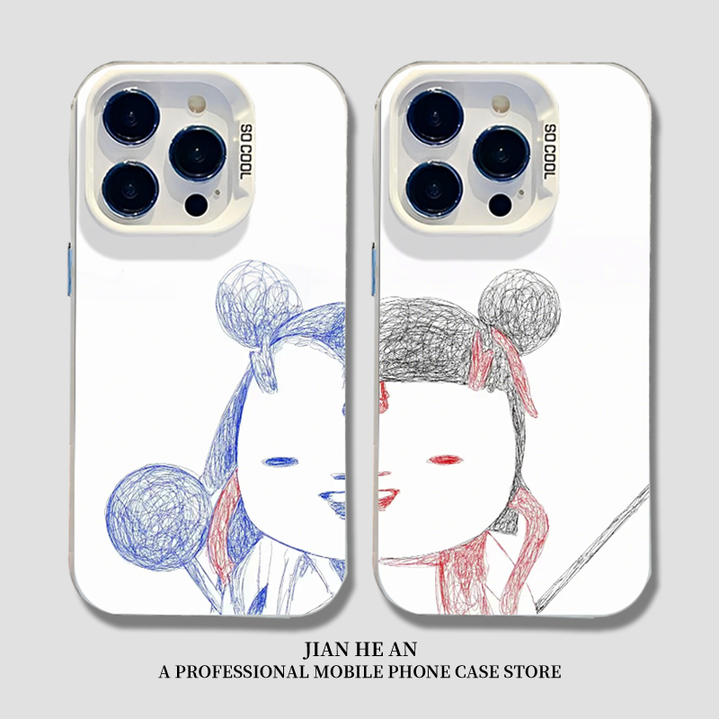 适用小米手机壳抽象表情包