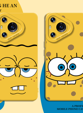 海绵宝宝适用华为nova14手机壳mate70周边pura80pro+新款50黄色40搞怪30二次元13/12/11/10/9/8女ultra卡通p