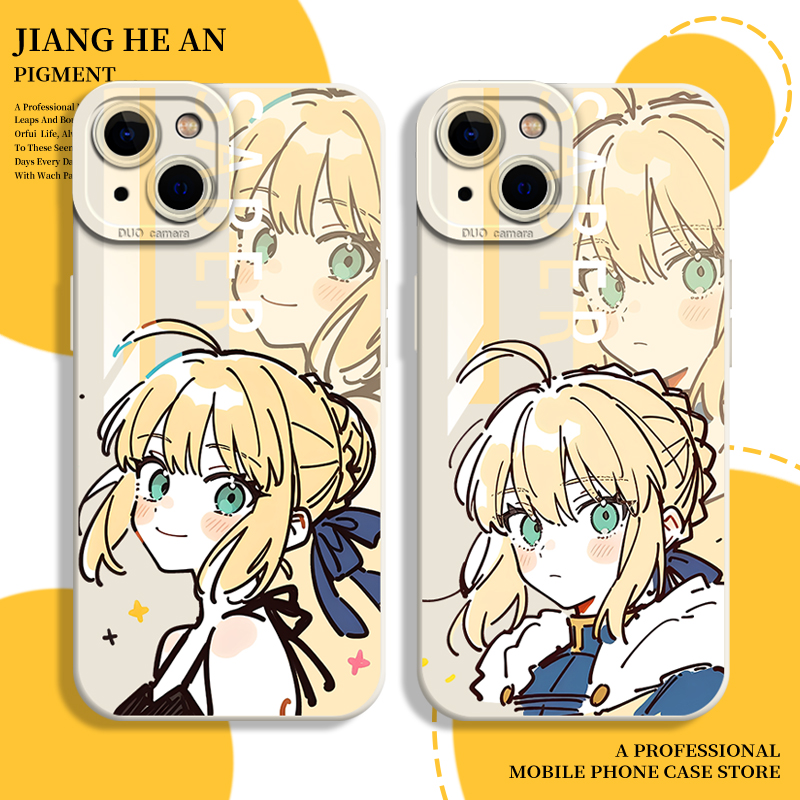 saber适用苹果17promax手机壳iPhone16阿尔托莉雅14吾王13硅胶air动漫15周边mini/12/11/xs/xr/x/8plus/7p/se