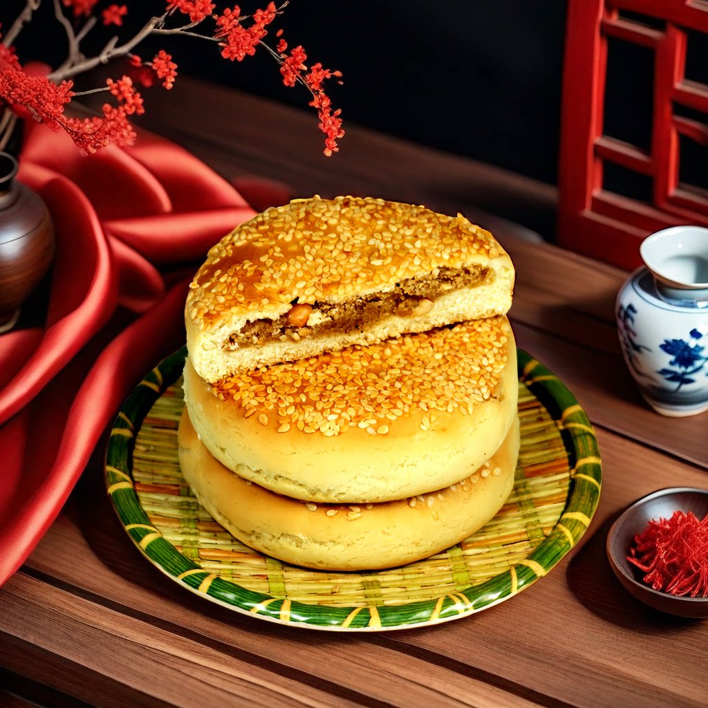 土师婆芝麻饼老式手工麻饼五峰芝麻饼子传统怀旧零食湖北宜昌特产