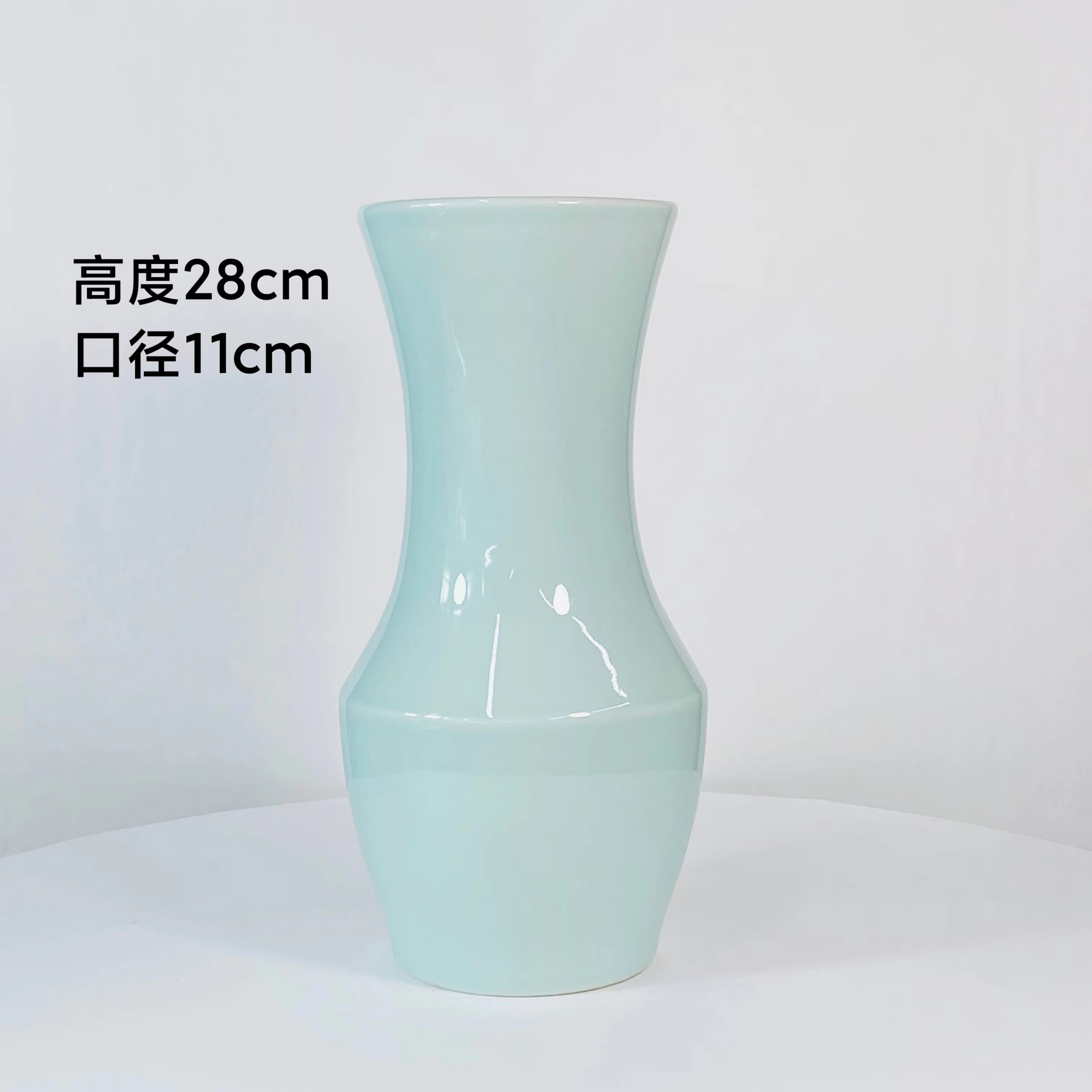 景德镇高温陶瓷花瓶【天青色-玉壶春】阿媛