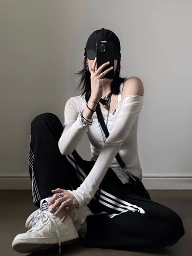 Tide, летние повседневные брюки для школьников, большой размер, свободный прямой крой