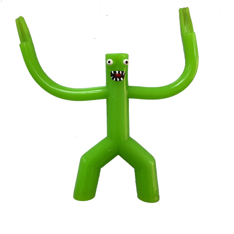 彩绿虹朋友泄怪物捏捏乐发减压解压蓝色口66601水怪色长手怪人拉