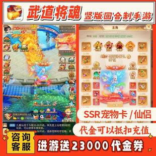 武道将魂西游回合制手游竖版苹果安卓内部福利号福利代金券版游戏