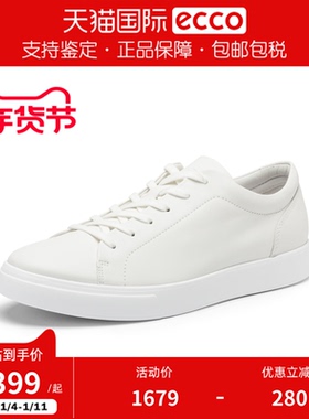 Ecco/爱步男休闲鞋 26年新款轻商务简约舒适板鞋 柔酷10号560114