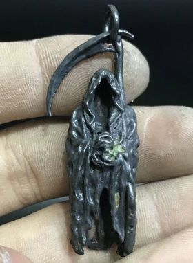 男女情侣金属黄铜镰刀死神