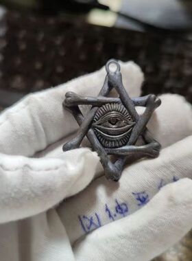 男女情侣吊坠项链配饰黄铜复古