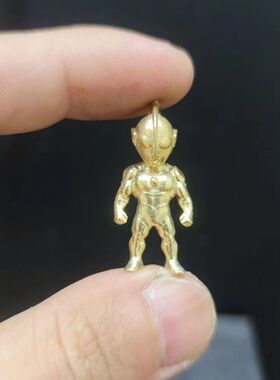 黄铜奥特曼光战士吊坠项链