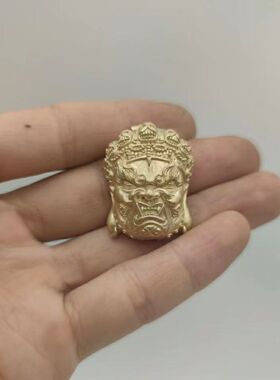 男女情侣黄铜大力金刚头