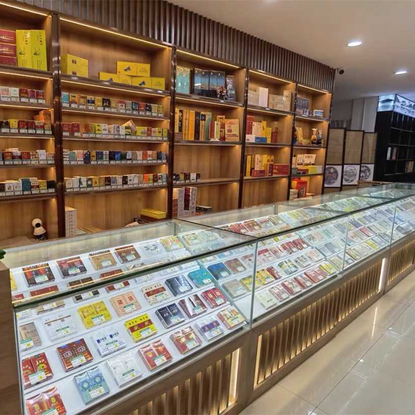实木多层板名烟名酒展柜烟酒店展示柜红酒展柜茶叶店展柜烟柜酒柜
