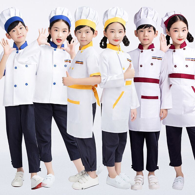 演出儿童厨师服套装男女童演出服烘培幼儿园小厨师角色扮演表演服