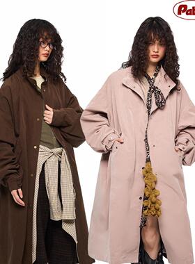 PABO笨狗秋冬新款街头感宽松中长款百搭时尚三色羽绒服宽松外套女