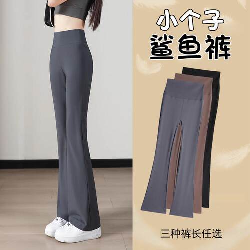 小个子鲨鱼裤女外穿微喇瑜伽裤