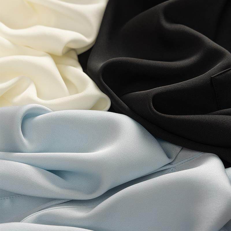 CLEARANCE GOODS PICKING UP LEAKAGE TAIL SINGLE CUT LABELS WOMENS FIRST-LINE BIG BRANDS ORIGINAL FOREIGN TRADE SILK SOLID COLOR SHORT-SLEEVED T-SHIRTS SHIRTS