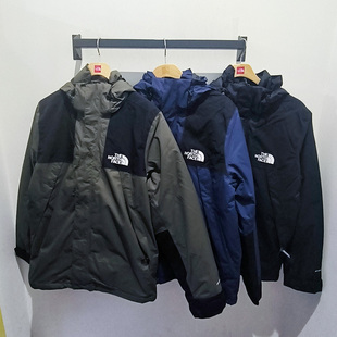 25秋冬TheNorthFace北面户外防水羽绒内胆三合一硬壳冲锋衣男8DNH