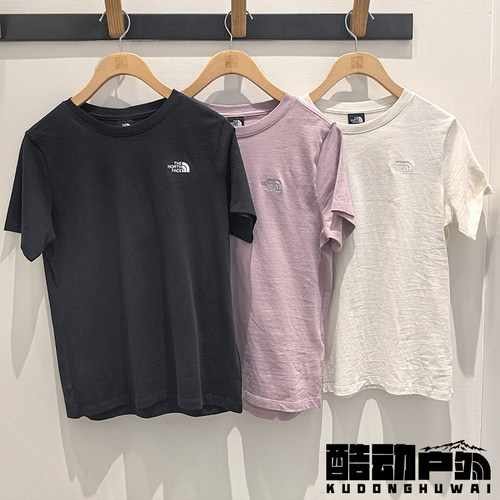26春夏新款TheNorthFace北面户外纯棉休闲舒适圆领短袖T恤女8GWF