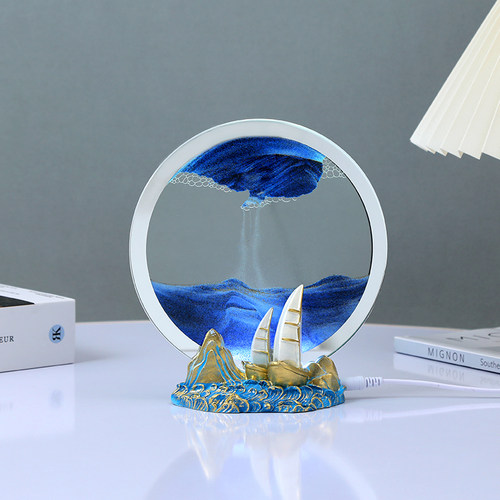 一帆风顺流沙画生日礼物