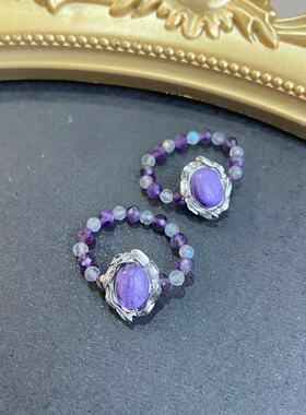 【豌豆公主】切面紫水晶ins韩系3