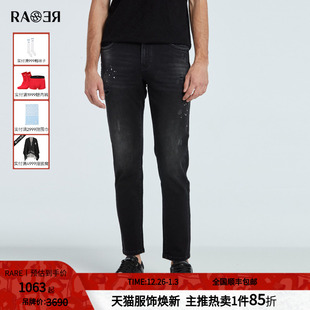 修身 经典 五袋款 黑色男士 RARE威雅男裤 牛仔裤 秋冬新款